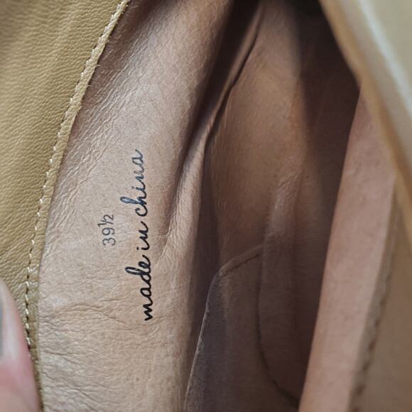 Joie Loren Fringe Booties Boho Tan Suede Leather Slip on Western Boots Size 39.5 - Picture 7 of 11